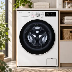 LG FV1410S4W1 10 kg: Tông trắng thanh lịch, AI DD và ThinQ tiện dụng