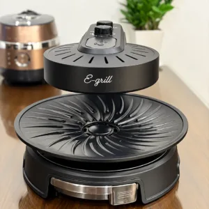 Bếp nướng không khói EGRILL màu đen E-18925 – BBQ tại nhà gọn hơn, ít khói hơn
