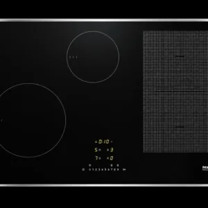 Bếp Từ Miele KM 7474 FR 80cm – 4 Vùng Nấu, PowerFlex, TwinBooster, Viền Inox